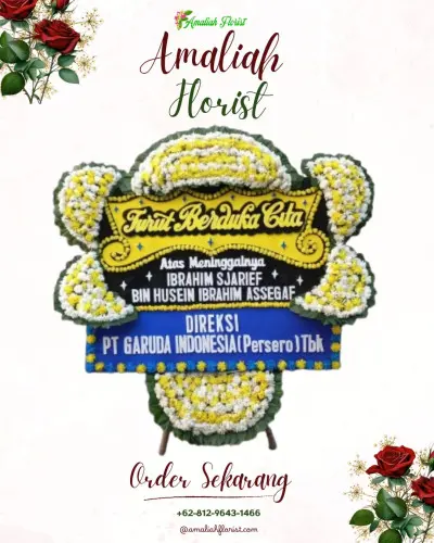 Papan Bunga Duka di Rumah Duka Adi Jasa